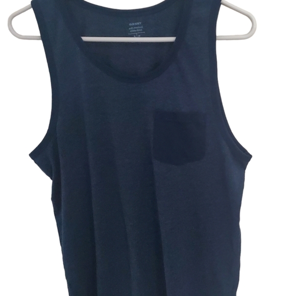 Fruit of the Loom Old Navy Lot 2 Womens Tank Tops Size S Blue Turquoise Pocket - Picture 2 of 8